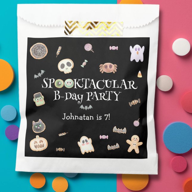 Bolsa De Papel Fiesta de cumpleaños Spooktacular (Subido por el creador)