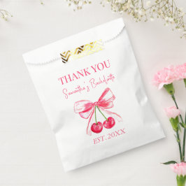 Bolsa De Papel Fiesta de Despedida de Soltera Coquette Rosa Cerez