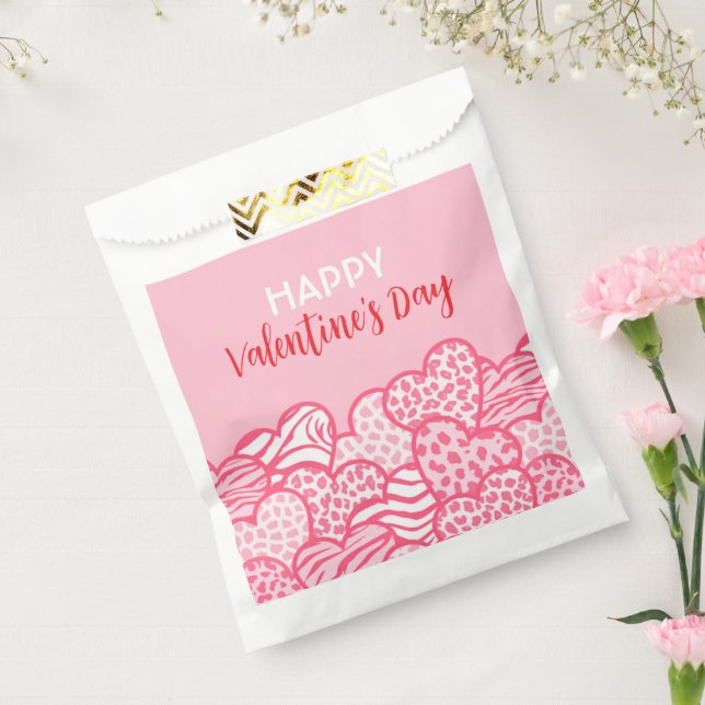 Bolsa De Papel Fiesta de Día de San Valentín cardíaco de impresió (Sellado)