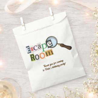 Bolsa De Papel Fiesta de Escape Room