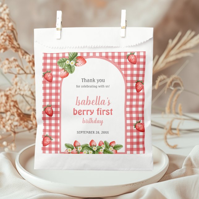 Bolsa De Papel Fiesta de fresas de fresa (Subido por el creador)