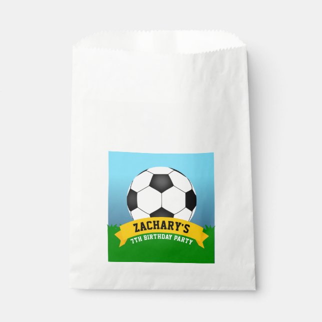 Bolsa De Papel Fiesta de fútbol (Anverso)