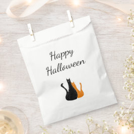 Bolsa De Papel Fiesta de Halloween Cute gatos Naranja negro