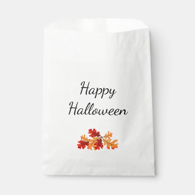 Bolsa De Papel Fiesta de Halloween Elegante Fall (Anverso)