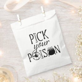 Bolsa De Papel Fiesta de Halloween 'Elige tu veneno'