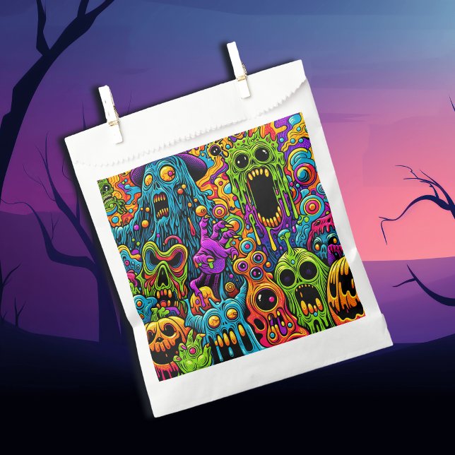 Bolsa De Papel Fiesta de Halloween | Zombies y Monstruos (Subido por el creador)