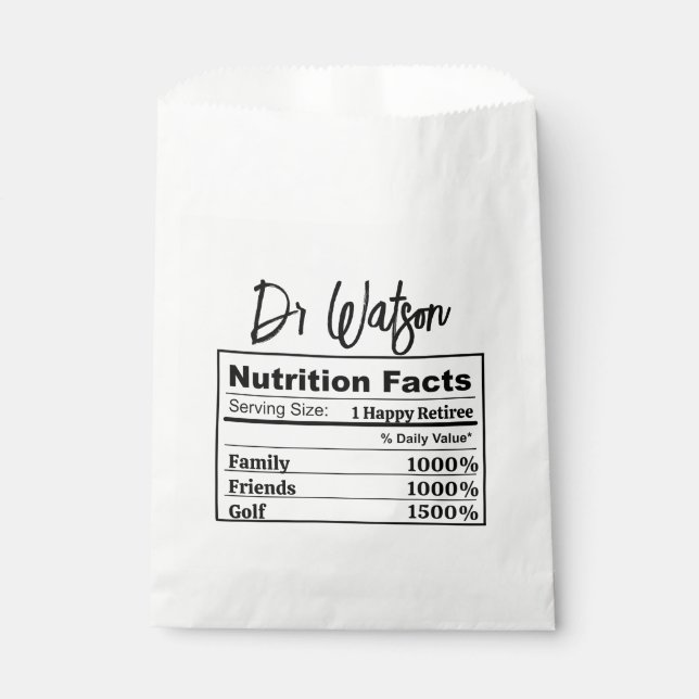 Bolsa De Papel Fiesta de Jubilación Compañero de Trabajo Jefe Agr (Anverso)