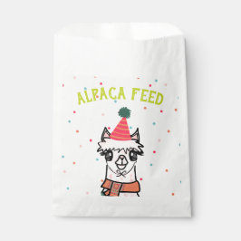 Bolsa De Papel Fiesta de la comida de Alpaca Cumpleaños
