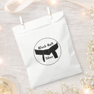 Bolsa De Papel Fiesta de la correa negra de los artes marciales