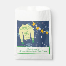 Bolsa De Papel Fiesta de Navidad con Jersey Feo de Vacaciones Ret