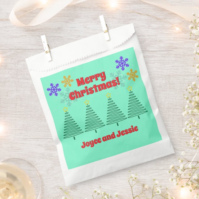 Bolsa De Papel Fiesta de Navidades personalizados - Entrega bolsa (Cortado)