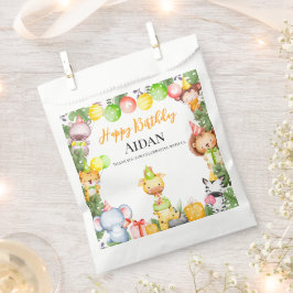 Bolsa De Papel Fiesta de Niños de Animales Safari