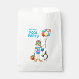 Bolsa De Papel Fiesta de piscina de pingüinos