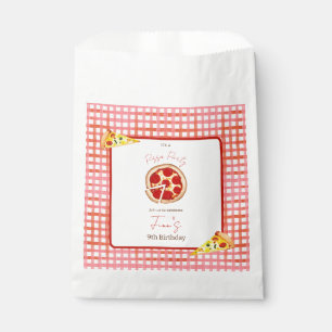 Bolsa De Papel Fiesta de Pizza Cumpleaños de Cualquier Edad