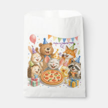 Fiesta de Pizza y Pijamas Animales Lindos 