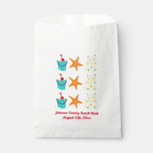 Bolsa De Papel Fiesta de playa Sandcastle Starfish Sand Bucket