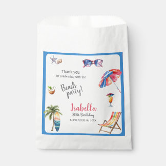 Bolsa De Papel Fiesta de Playa Verano Tropical