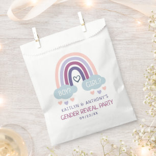 Bolsa De Papel Fiesta de revelación de género agudo y bajo arco i