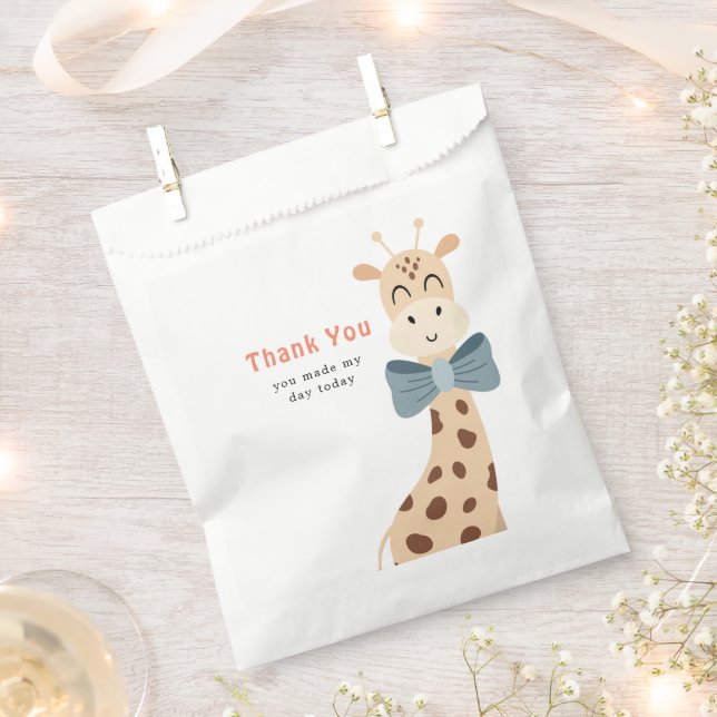 Bolsa De Papel Fiesta de Safari Cute Animales Niños Cumpleaños (Cortado)
