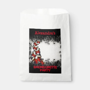 Bolsa De Papel fiesta de soltería de encaje negro de mariposa de