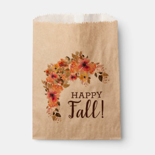 Bolsa De Papel Fiesta de Swag Floral de Otoño