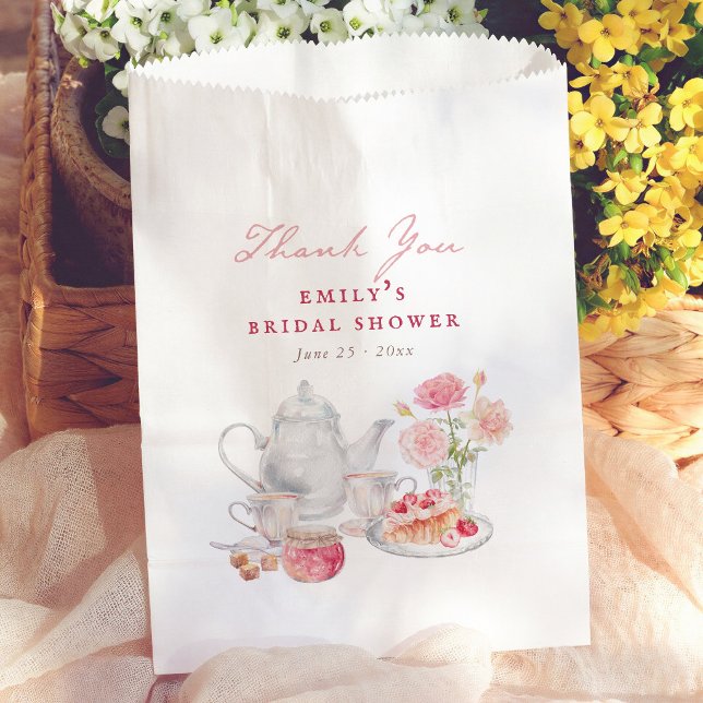 Bolsa De Papel Fiesta de té de jardín Agradecimiento de Despedida (Subido por el creador)