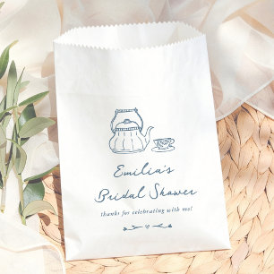 Bolsa De Papel Fiesta de té vintage Bridal Shower floral capricho