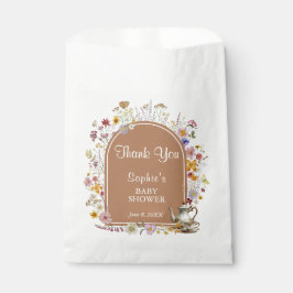 Bolsa De Papel Fiesta de té Wildflower Baby En Bloom Baby Shower
