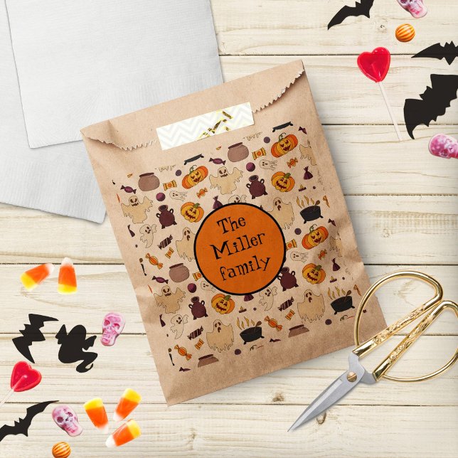 Bolsa De Papel Fiesta De Trucos O Tratamientos De Halloween (Subido por el creador)