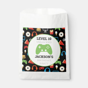 Bolsa De Papel Fiesta de videojuego Nivelación Jugador de cumplea