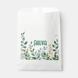 Bolsa De Papel Fiesta de vinicultura verde Favor Bags