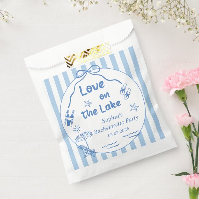 Bolsa De Papel Fiesta del Amor En El Lago Bachelorette (Sellado)