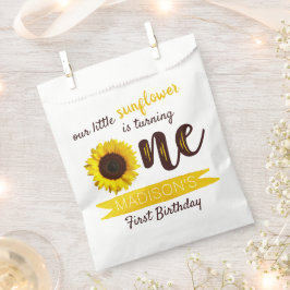 Bolsa De Papel Fiesta del primer cumpleaños de Little Sunflower