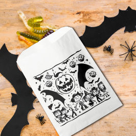 Bolsa De Papel fiesta en noir et blanc