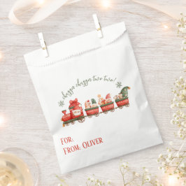 Bolsa De Papel Fiesta Exprés de Papá Noel con Acuarela por el 2º