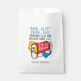 Bolsa De Papel Fiesta Mailman de Retirada de Trabajadores Postal 
