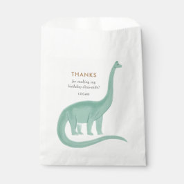 Bolsa De Papel Fiesta mínima de cumpleaños de dinosaurios