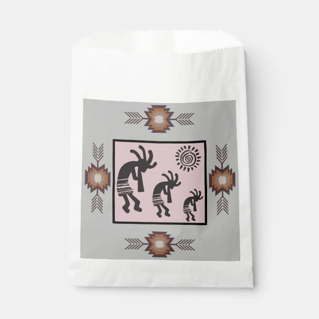 Bolsa De Papel Fiesta nativo estadounidense Kokopelli Fiesta (Anverso)