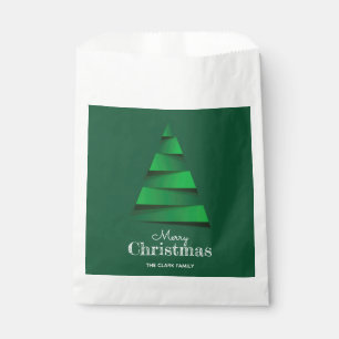 Bolsa De Papel Fiesta Navideña del Árbol de Navidad Abstracto