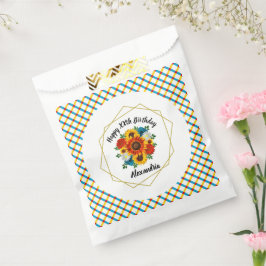 Bolsa De Papel Fiesta Picnic Verano Floral Geométrica