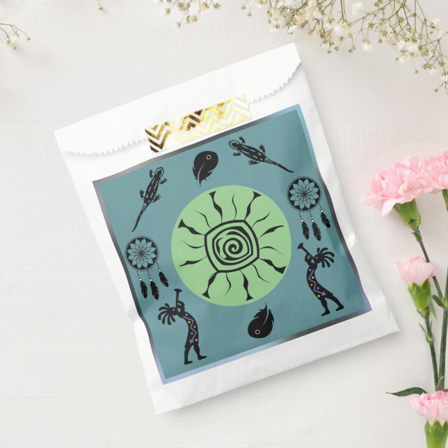 Bolsa De Papel Fiesta suroccidental Kokopelli Fiesta (Sellado)