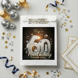 Bolsa De Papel Fiesta temática de música con bola de discoteca de