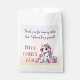 Bolsa De Papel Fiesta temática de unicornio en el Día de la Madre