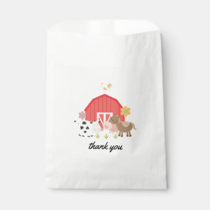 Bolsa De Papel fiestas de cumpleaños de animales de granja