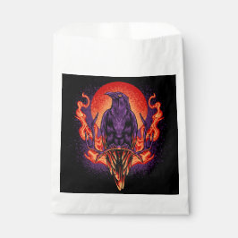 Bolsa De Papel Fila de Halloween y Luna