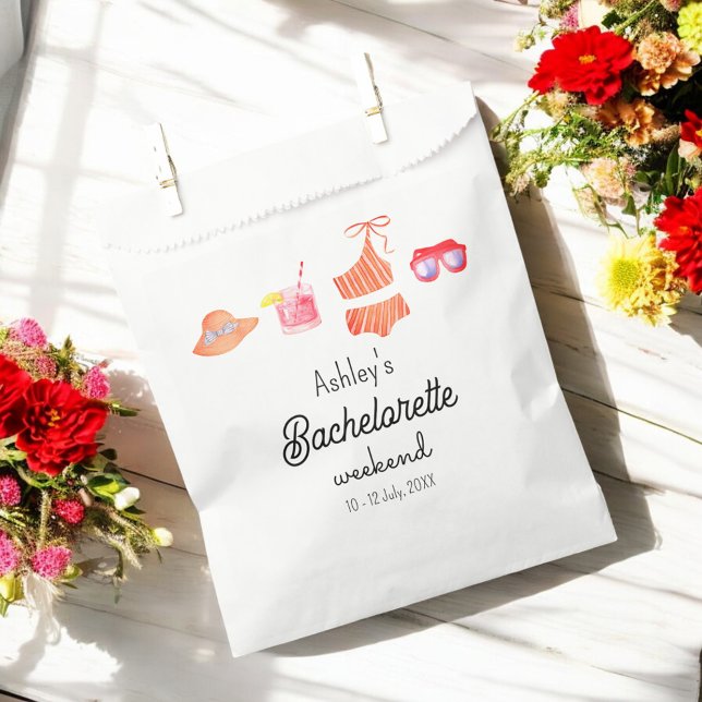 Bolsa De Papel Fin de semana de playa para solteras, fiesta de bi (Subido por el creador)