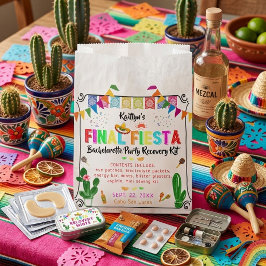 Bolsa De Papel Final Fiesta Bachelorette Party Recovery Kit