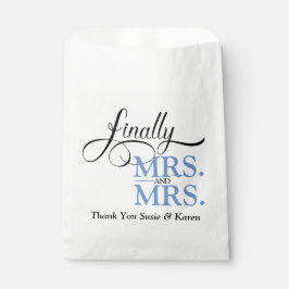 Bolsa De Papel Finalmente, la Sra. y la Sra. Wedding