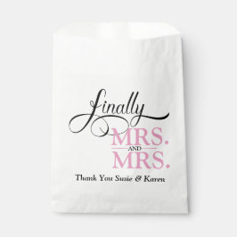 Bolsa De Papel Finalmente, la Sra. y la Sra. Wedding