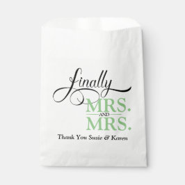 Bolsa De Papel Finalmente, la Sra. y la Sra. Wedding